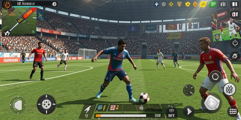 Tampilan menarik dari gameplay seru di <strong>99RP</strong> yang menggambarkan olahraga nyata.