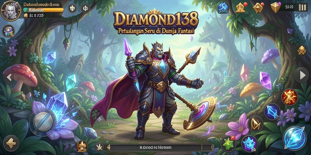Tampilan gameplay <strong>DIAMOND138</strong> yang menampilkan aksi menjelajahi dunia petualangan.