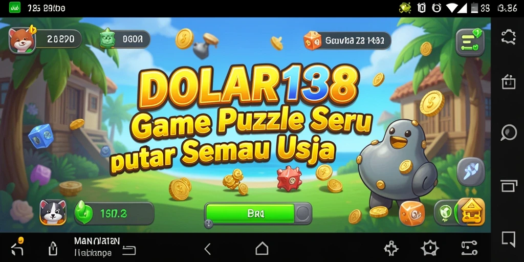 Screenshot utama DOLAR138 menampilkan puzzle yang sedang dikerjakan di level yang menantang.