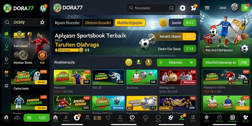 Tampilan gameplay menarik di aplikasi Sportsbook DORA77.
