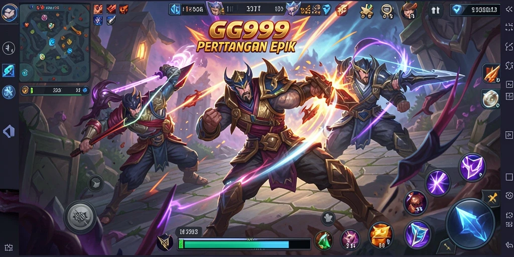 Gameplay MOBA seru dengan karakter unik dan grafik menawan.