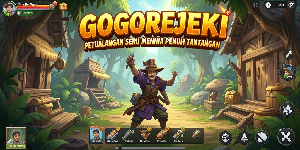 Tampilan gameplay GOGOREJEKI yang menawan dan penuh aksi.