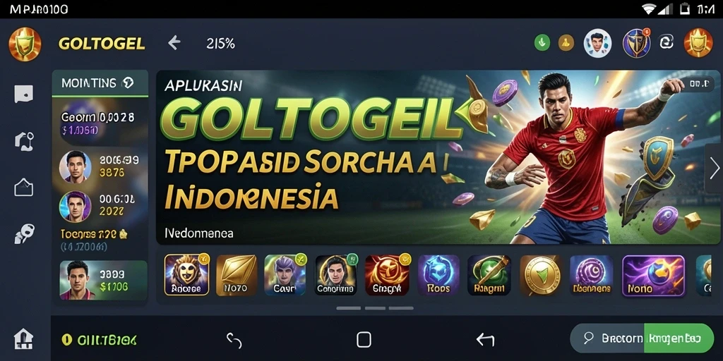 Tampilan antarmuka GOLTOGEL yang menarik dan interaktif saat bermain sportsbook.