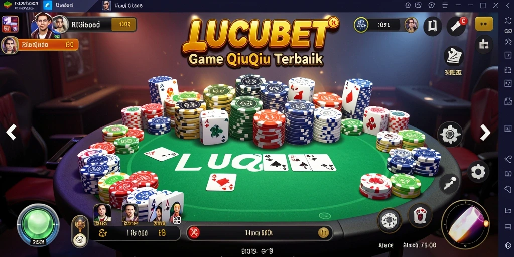 Gameplay mendebarkan dalam LUCUBET yang menampilkan kartu QiuQiu.