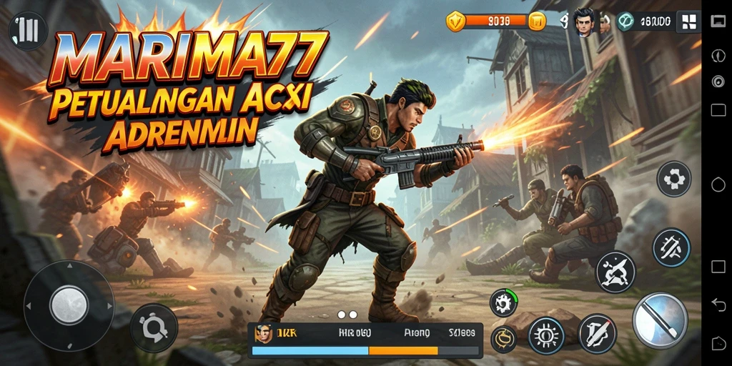 Tampilan gameplay MARIMA77 yang penuh aksi dan ketegangan.