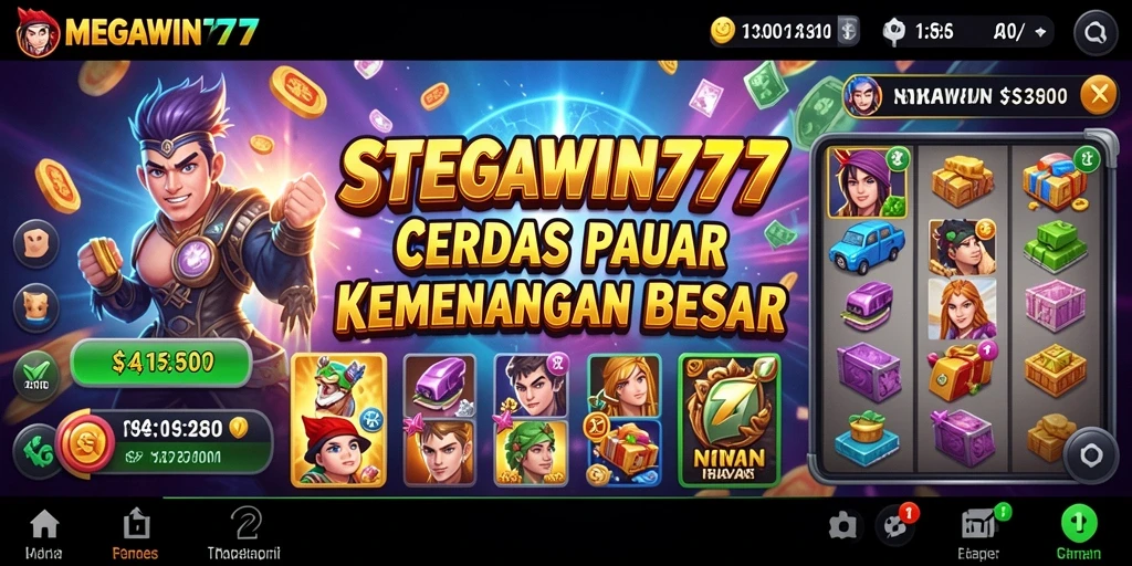 Screenshot MEGAWIN777 dengan tampilan gameplay strategi yang intens.