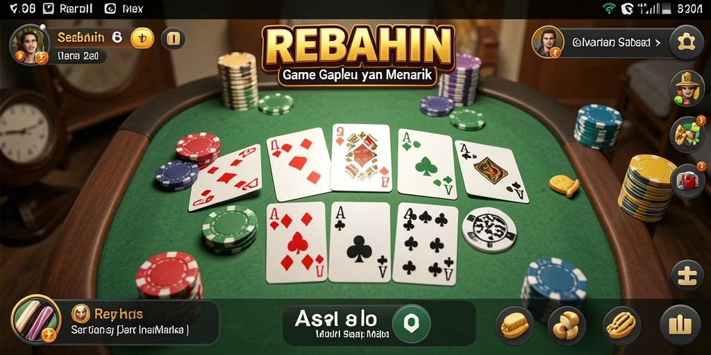 Tampilan menarik dari gameplay Gaple yang seru dan interaktif.