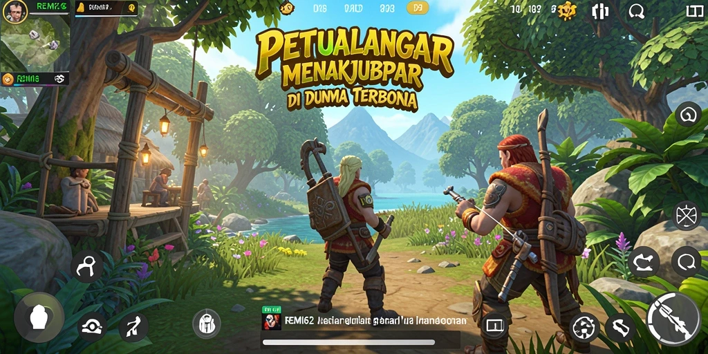Tampilan gameplay yang luas dan menakjubkan di REMI62.