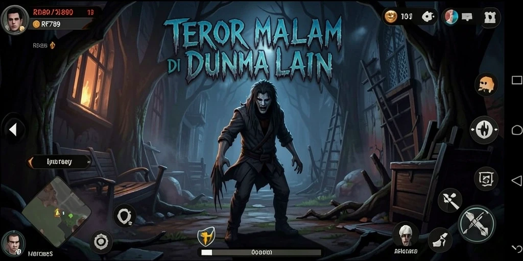 Gameplay menegangkan dengan suasana gelap yang mencekam.