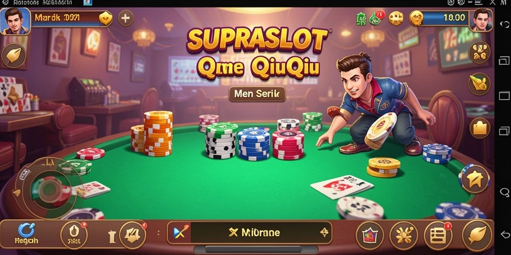 Tampilan gameplay QiuQiu yang mengasyikkan di SUPRASLOT.