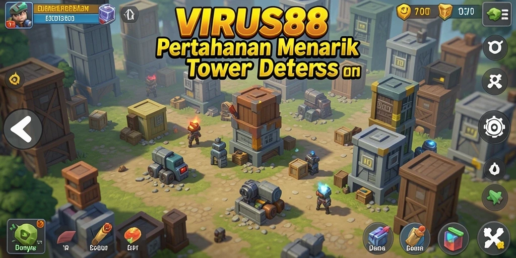 Gameplay Tower Defense yang menegangkan dan penuh strategi.