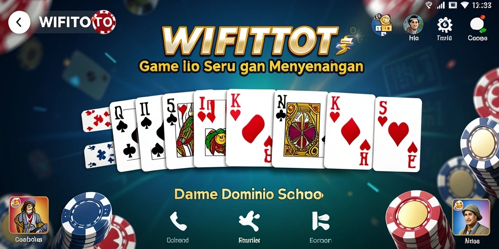 Tampilan gameplay seru dari permainan Domino WIFITOTO.